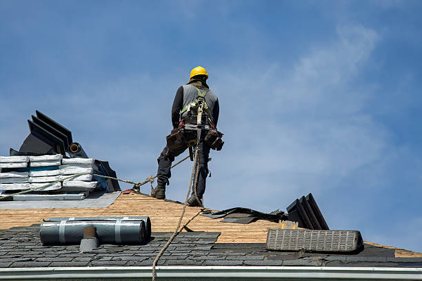 Professional Gutter Installation technician working in Loudonville, NY